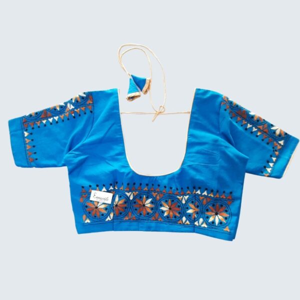 Kantha stitch work blouse