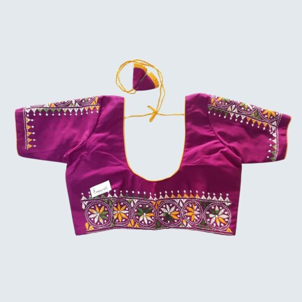 Kantha stitch work blouse