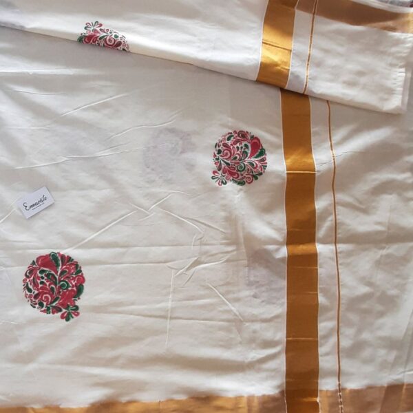 kerala cotton saree