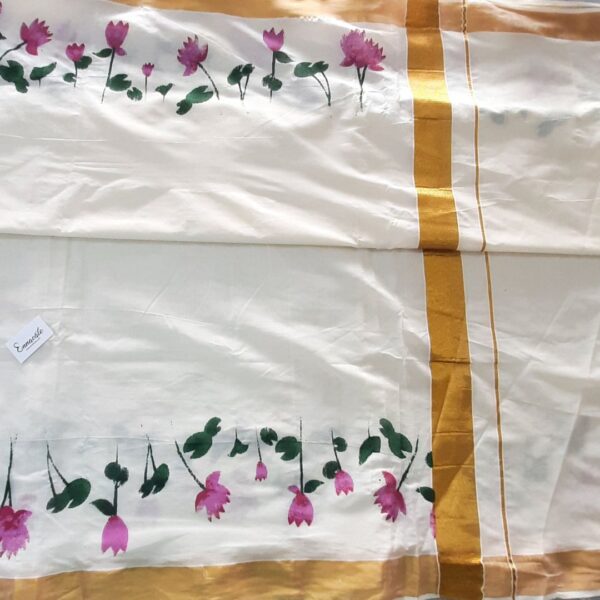 kerala cotton saree