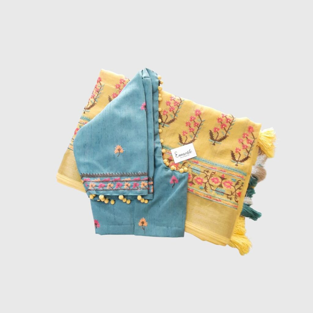 Esha Linen Saree with blouse